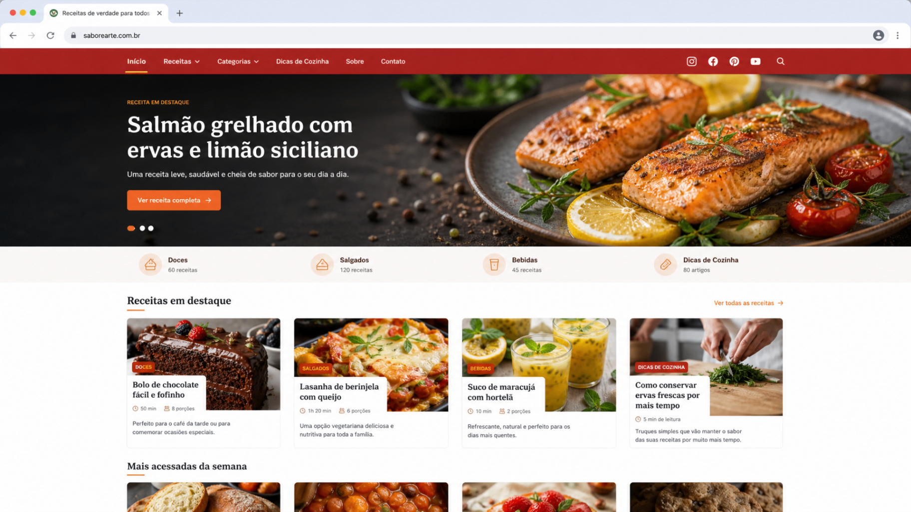 Sabor & Arte — Gastronomia e receitas