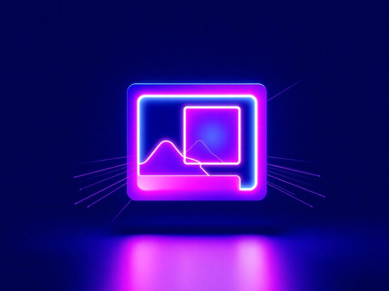 Ilustração abstrata de uma moldura de imagem