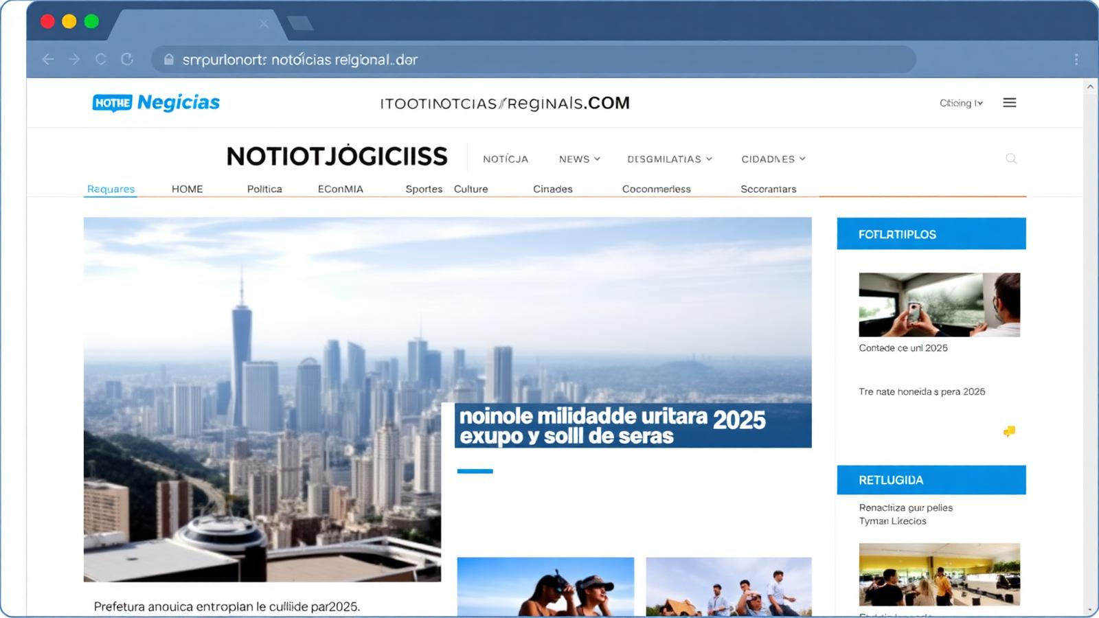 Portal Regional (cenário demonstrativo)