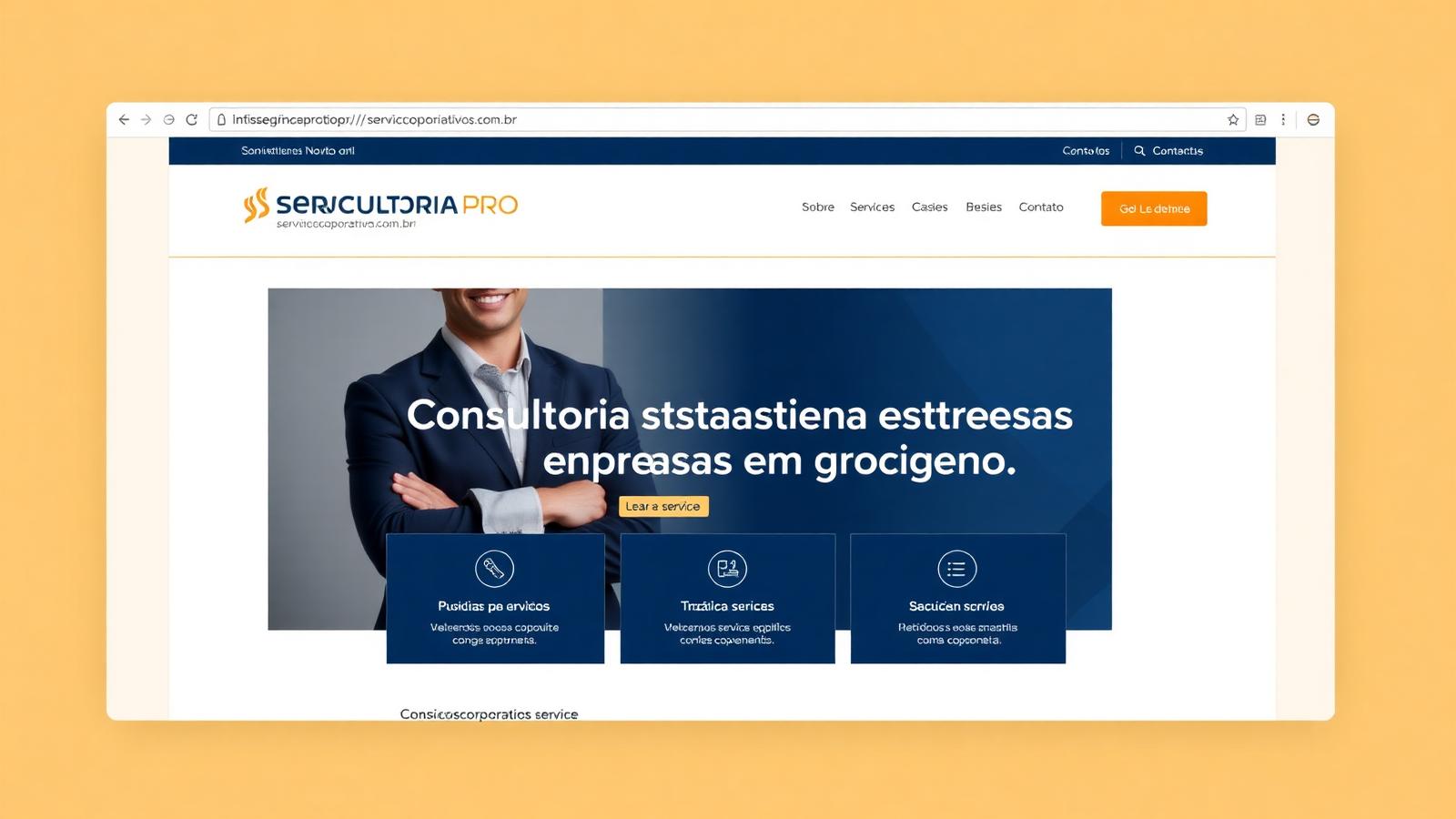 Blog Institucional de Serviços (cenário demonstrativo)