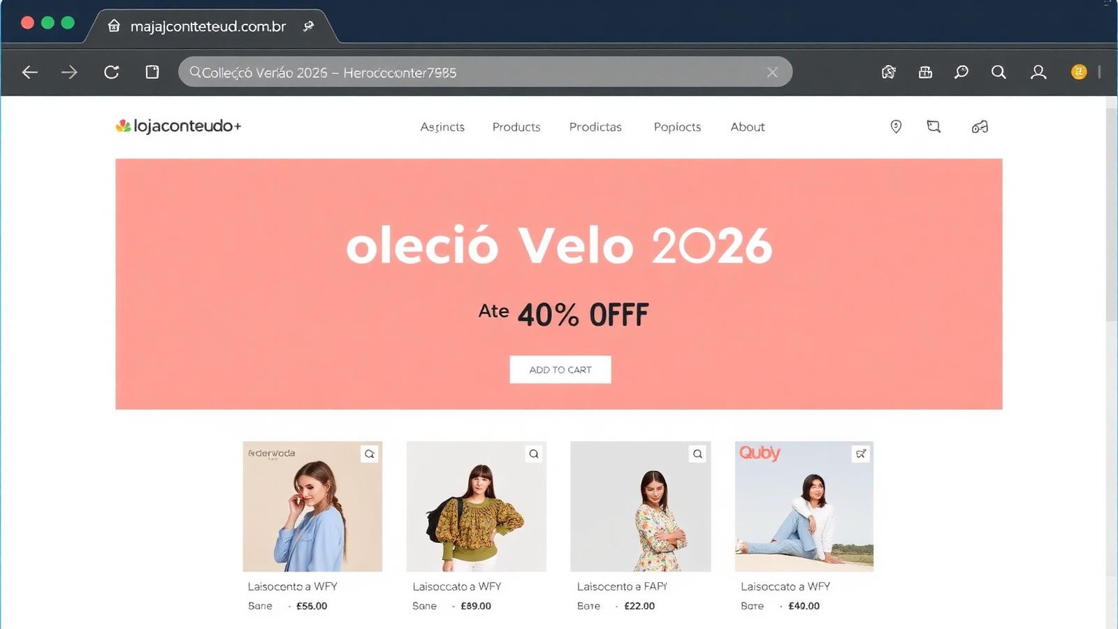 Guias para E-commerce (cenário demonstrativo)